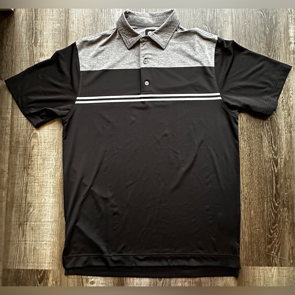 FootJoy Polo Shirt Men’s Medium Black
